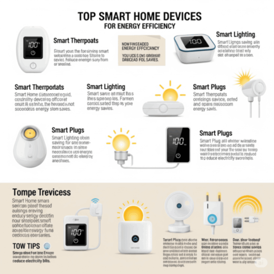 Smart home devices for energy saving
