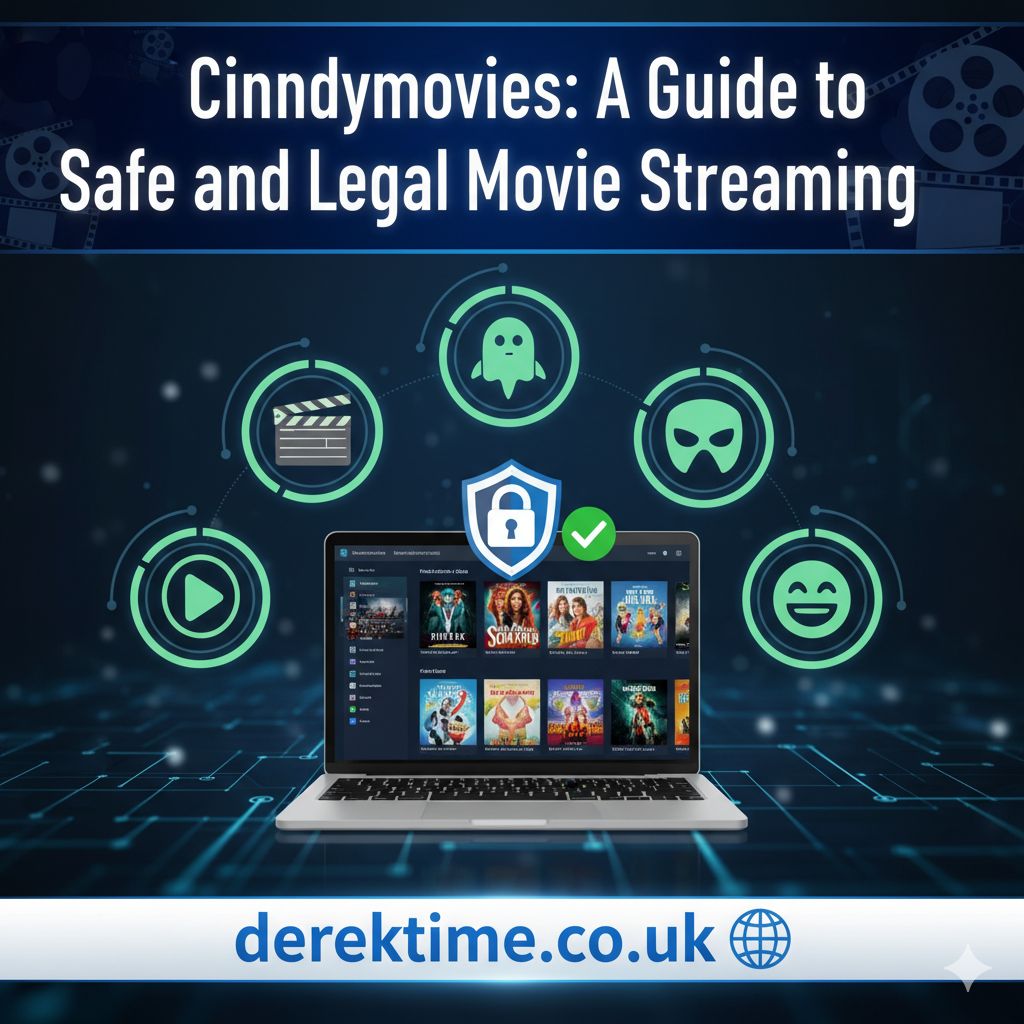 Cinndymovies A Guide to Safe and Legal Movie Streaming A person relaxing on a sofa and using a remote control to browse through a selection of movies on a large-screen television.