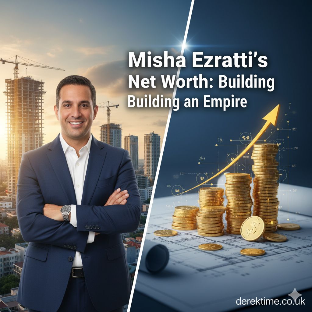 Misha Ezratti’s Net Worth Building an Empire A professional portrait of Misha Ezratti with a modern luxury home in the background, representing his role at GL Homes.