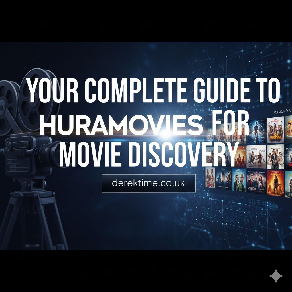 Your Complete Guide to Huramovies for Movie Discovery A person using a laptop to browse a movie discovery platform like Huramovies, with film posters visible on the screen.