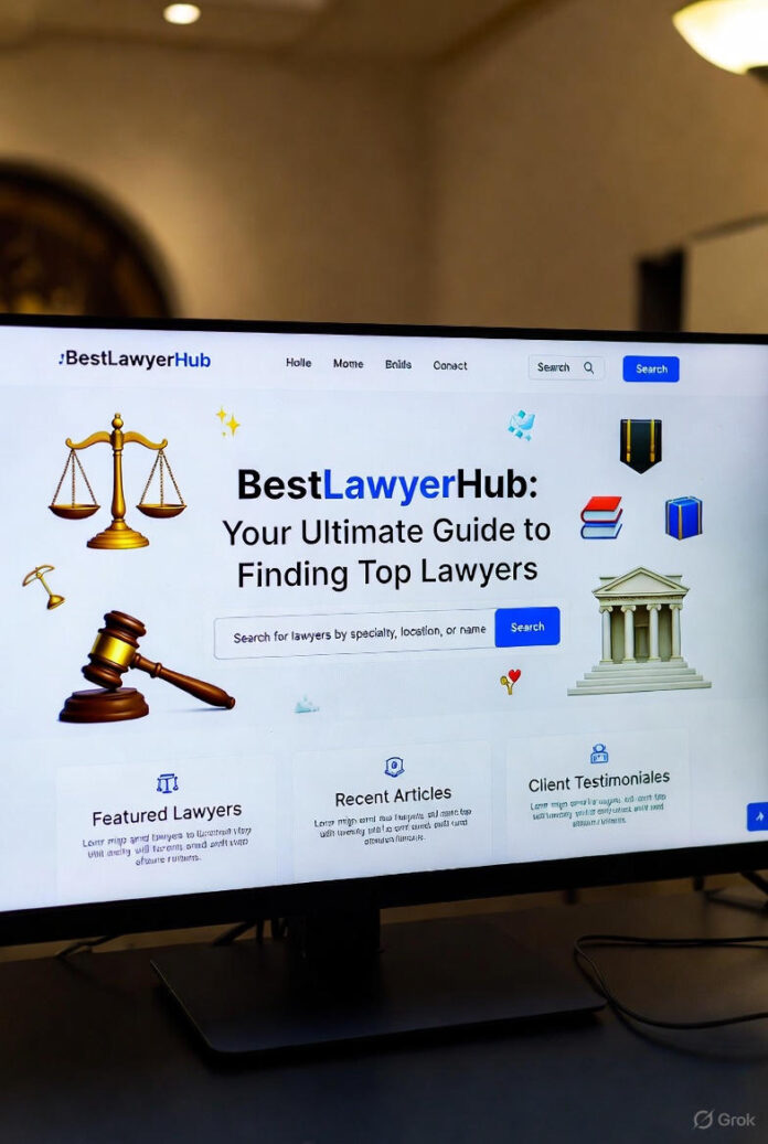 BestLawyerHub Your Ultimate Guide to Finding Top Lawyers Image of a lawyer consultation via the BestLawyerHub platform