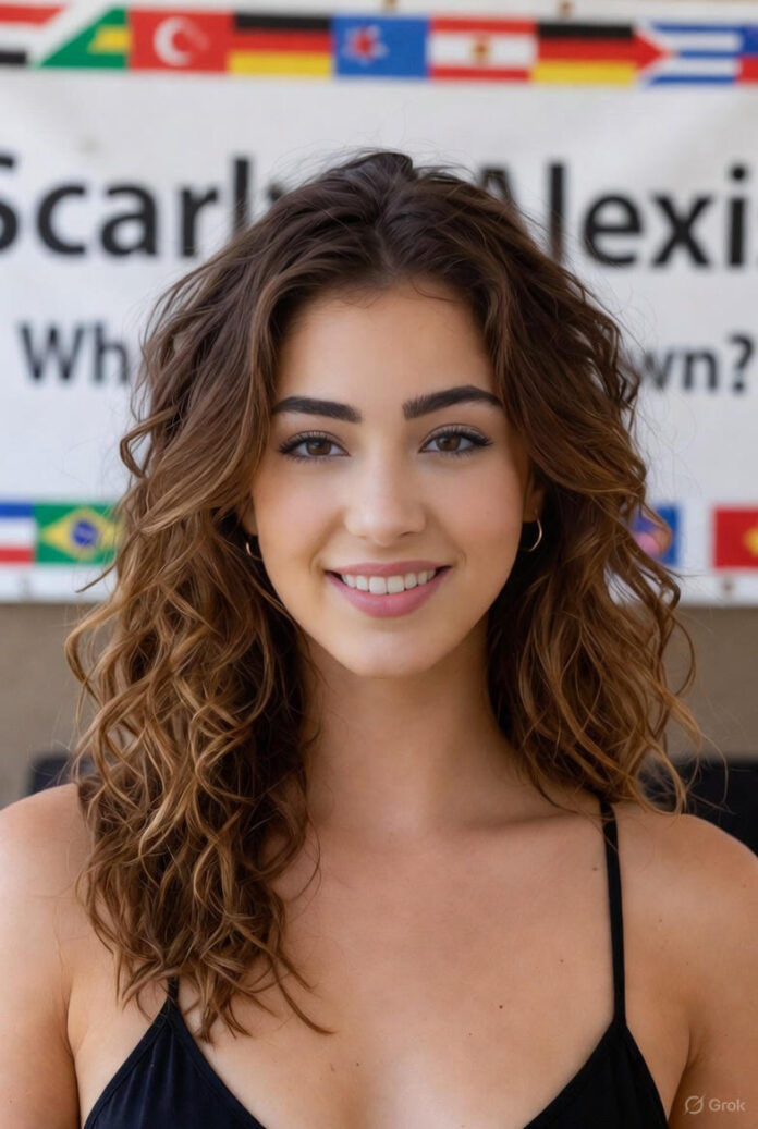 Scarlett Alexis Ethnicity Image of Scarlett Alexis smiling confidently