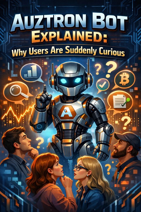 Auztron Bot Explained Why Users Are Suddenly Curious User interacting with Auztron Bot across multiple devices and platforms.