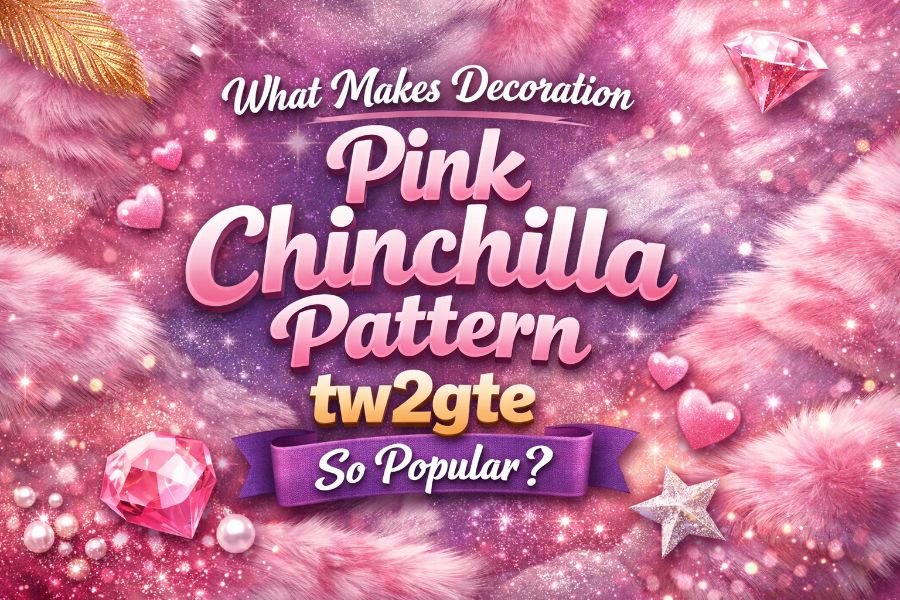 Decoration Pink Chinchilla Pattern tw2gte featuring soft pink gradients and textured design on wallpaper and fabric.