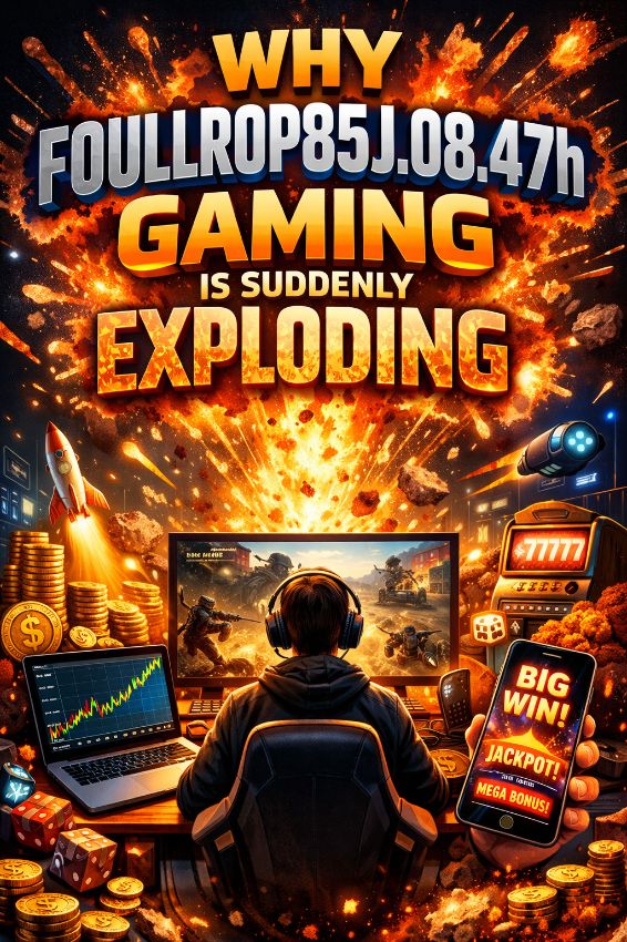 Why Foullrop85j.08.47h Gaming Is Suddenly Exploding A conceptual collage representing Foullrop85j.08.47h gaming, showing immersive gameplay, strategy elements, and vibrant community interaction.