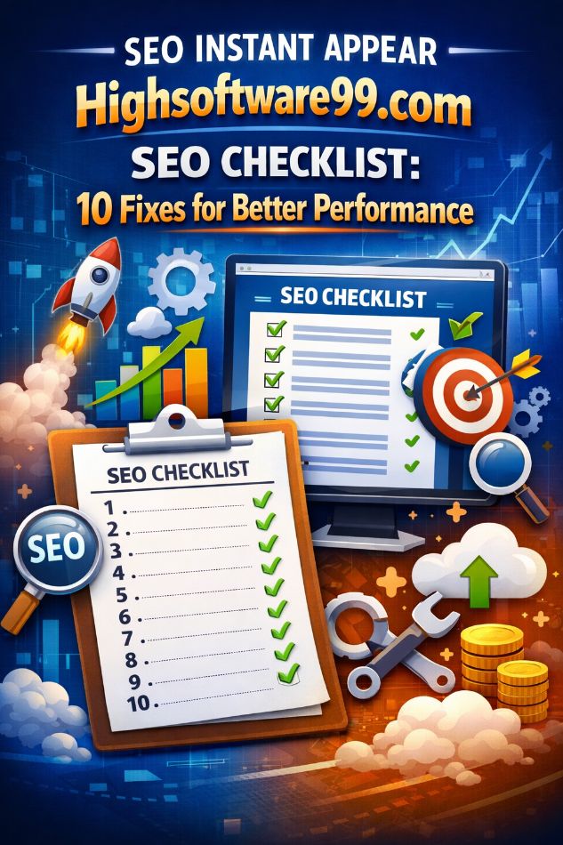 SEO Instant Appear Highsoftware99.com SEO Checklist 10 Fixes for Better Performance seo instant appear highsoftware99.com